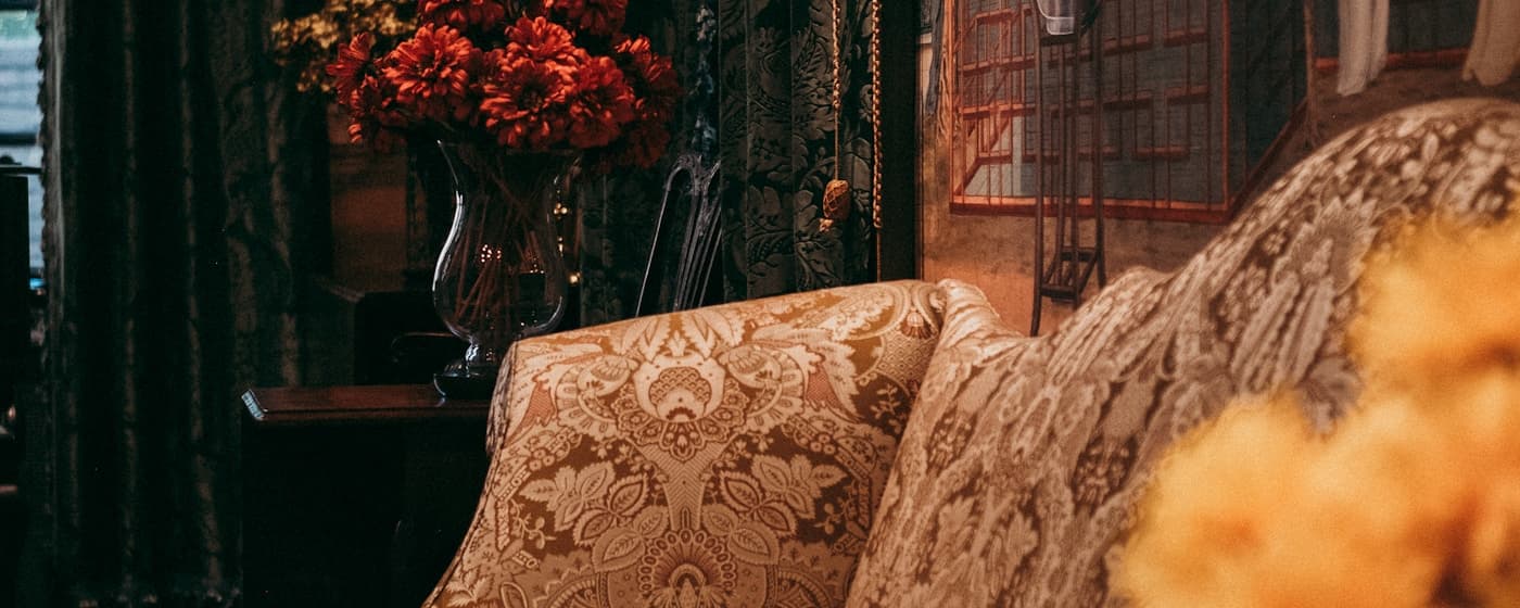 The Collector's Edit — ornate vintage sofa